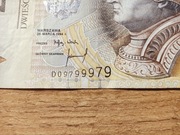 Banknot obiegowy "200zł" z radarem 9799979