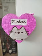 Piniata serce kot pusheen 