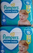 5 Pampers 2*38=76szt