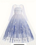 CUDOWNA sukienka, połysk, cekiny Pani Zima, Elza, Królowa Śniegu