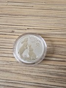 Srebrna moneta Rok Królika 0,5 oz | Lunar III | 2023