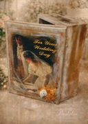 Ręcznie robiona szkatułka vintage handmade prezent ślubny