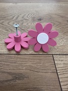 Gałka meblowa dziecięca stokrotka uchwyt dekoracyjny kwiatek różowy