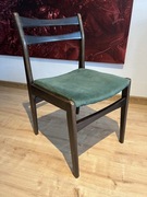 Krzesło Tapicerowane Welur PRL Zestaw 4 Sztuki