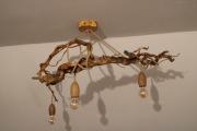 Lampa wisząca drewniana z korzenia!!! Rękodzieło