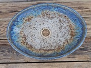 Umywalka nablatowa owalna, niebieski, turkus, morski, beżowy