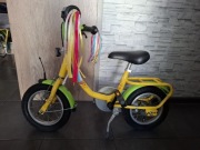 Rowerek dziecięcy PUKY żółto zielony opony 12 Stopka w pełni sprawny