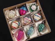 Bombki na choinkę, prl kształtki retro bańki ozdoby choinkowe vintage 