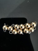 Czeburaszki wolframowe okrągłe złote 2g