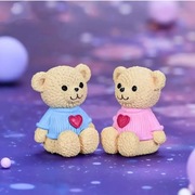 Figurki 2 szt misie - 4 cm ozdoba na tort urodzinowy 