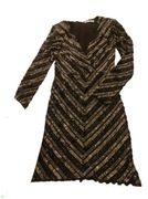 Mango sukienka sylwestrowa ręcznie wyszywana cekinowa szklane k. 36 S 