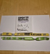 Open'er  Festival Gdynia  2015 program plus opaski