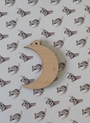 księżyc zawieszka decoupage scrapbooking łapacz snów