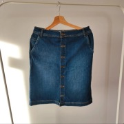Jeansowa spódnica Weird Fish 38 M zapinana na guziki jeans spódniczka