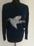 Max & Moi Sweter Kaszmir Wełna R XS S M Luksusowy Paris Wełniany Puch