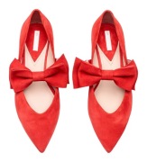 Baleriny H&M zamszowe