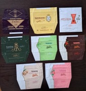 STARE OPAKOWANIA PO CZEKOLADACH E.Wedel - zestaw 8 szt.