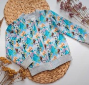 Bluza na zamek 98 zapinana print lalka barbie słonik długi rękaw bawełniana