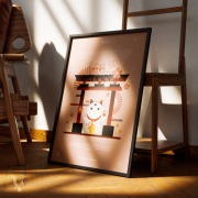 Plakat Maneki Neko - Karta Szczęścia