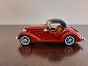 Model retro Wanderer W25K, 1936, 1:32 czerwony z dachem