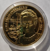 Numizmat Maria Skłodowska Curie z serii Wielcy Polacy