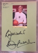 Piłka nożna - śp. Bobby Moore (Anglia) autograf