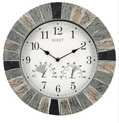 Zegar ścienny OCEST z termometrem i higrometrem OKAZJA!!!