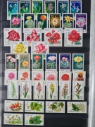 NRD - FLORA - KWIATY zestaw 14 serii kompletnych czystych **