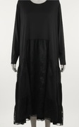 Wawa czarna sukienka falbanka koronka xxxl 52 54