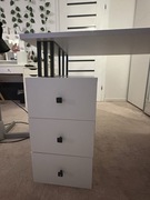 Biurko prostokątny AgatMebleGrzybek 125 x 50 x 75 cm biały