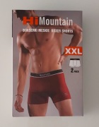 Bokserki męskie HiMountain rozmiar XXL 2 sztuki 95 % bawełna wygodne