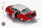 1:8 Tatra 603 (DeAgostini/IXO) nowy, niezmontowany model
