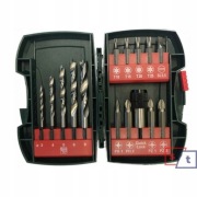 ZESTAW BITÓW I WIERTEŁ 15 SZT METABO 630452000