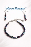 Komplet Aurora Hematytu 