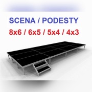 Scena, podesty sceniczne, wybieg, podium - wynajem