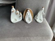 Trzy figurki porcelanowe Święta Rodzina