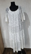 Sukienka boho biała 46 48