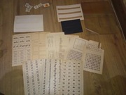 Wyprawka dla ucznia do nauki arytmetyki PRL litery cyfry Vintage