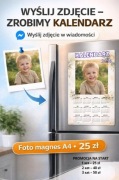 KALENDARZ NA LODÓWKĘ ZE ZDJĘCIEM – FOTO MAGNES A4