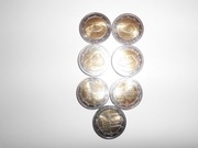 7szt. MONET 2 EURO 2025r.