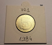 5 zł z 1984 roku  piękna moneta nr. 761