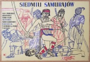 SIEDMIU SAMURAJÓW Stachurski 1960 Kurosawa plakat
