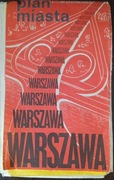 Warszawa - Plan miasta , 1980 