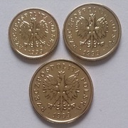 1 gr, 2 gr, 5 gr 1999 r. - stan 1/-1