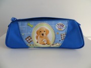 Piórnik saszetka Herlitz Pretty Pets Dog niebieski pies na suwak