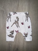 Legginsy spodenki niemowlęce białe Bambi Disney r56
