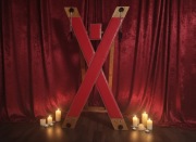 Profesjonalny St Andrew's Cross BDSM – stojący, solidne wykonanie