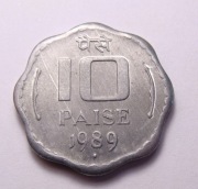 Indie 10 paisa 1989 Bombaj PIĘKNA!