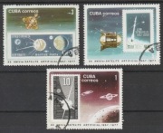 KUBA - 1977 - 20 ROCZNICA SATELITA - KASOWANE