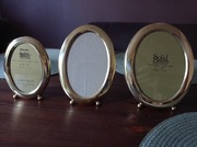 Komplet trzech ramek do zdjęć Solid Brass